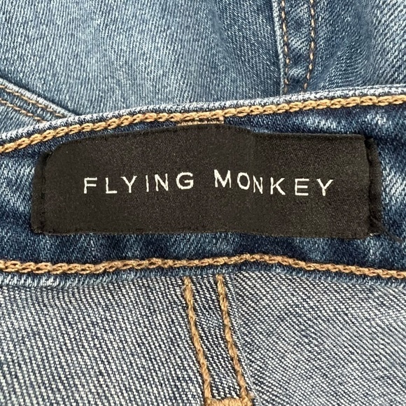 Flying Monkey Distressed Frayed Hem Skinny Jeans Size 27 Women's - Picture 2 of 6